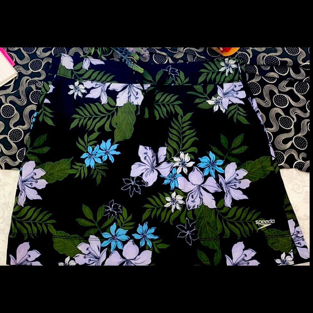 Speedo - Skorts Active Wear - Floral Swim skirt